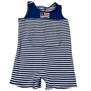 Crown & Ivy Striped Sleeveless Romper 24 Mos